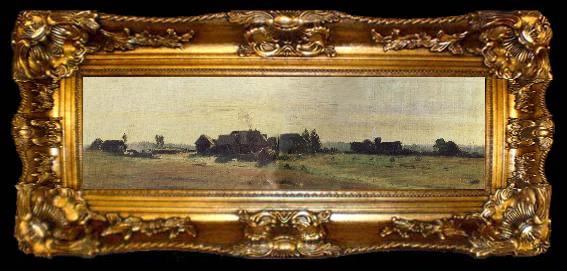 framed  Levitan, Isaak Village, ta009-2